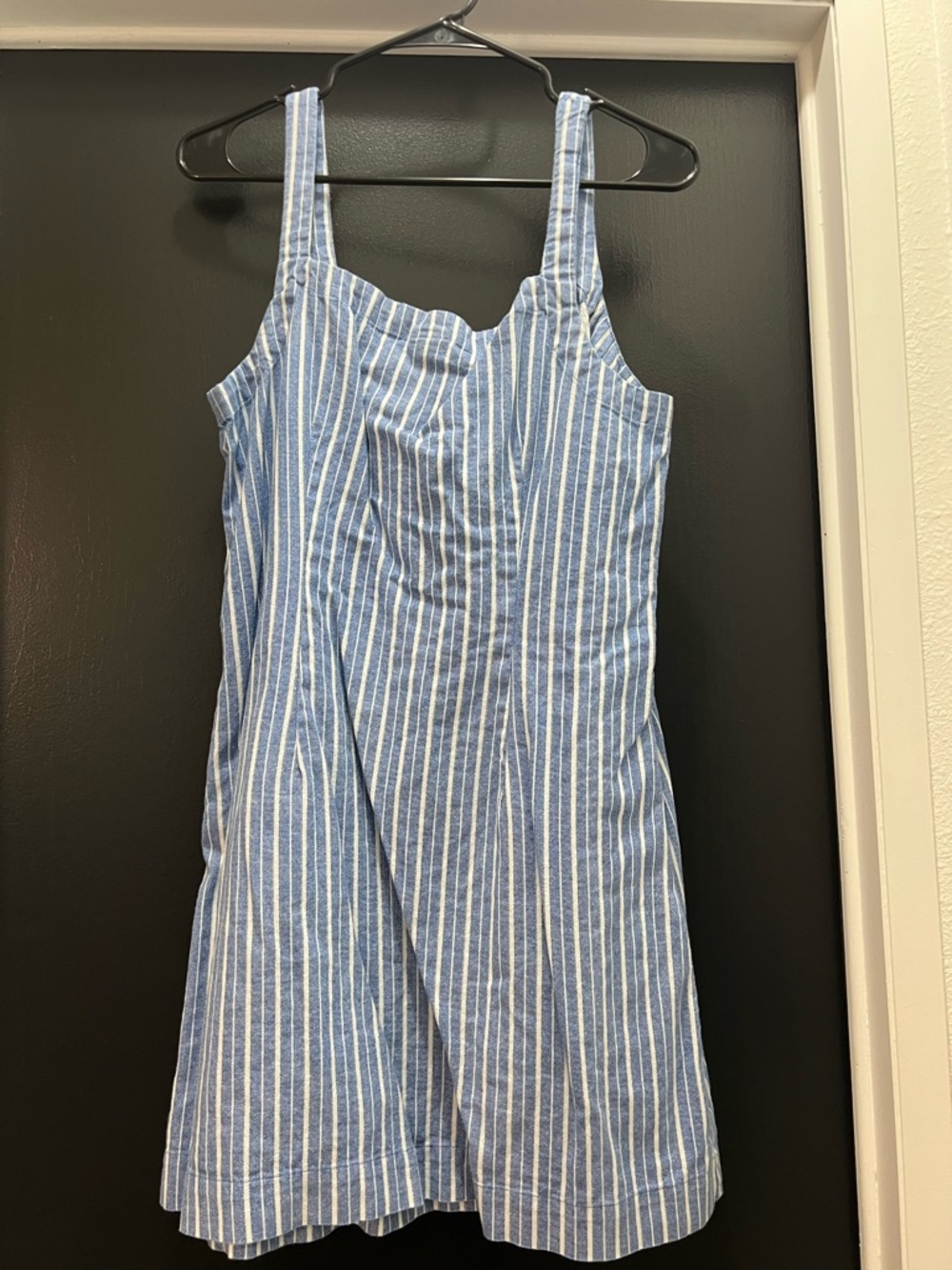 a new day Blue and White Striped Mini Dress
